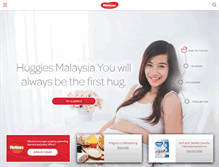 Tablet Screenshot of origin.huggies.com.my
